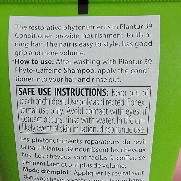 Dr Wolff Plantur 39 Phyto-Nutrients Revitalizing Conditioner - Picture 11 of 13